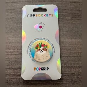 PopSocket Sloth with Flower Crown Phone Grip